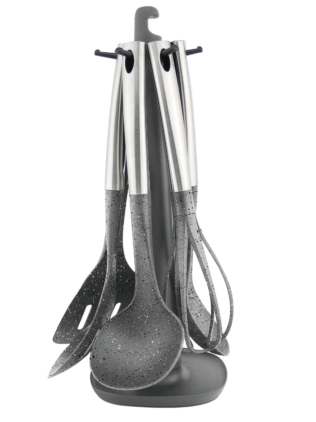 Hause Roland набор кухонных принадлежностей, 7 предметов со стендом - Черный