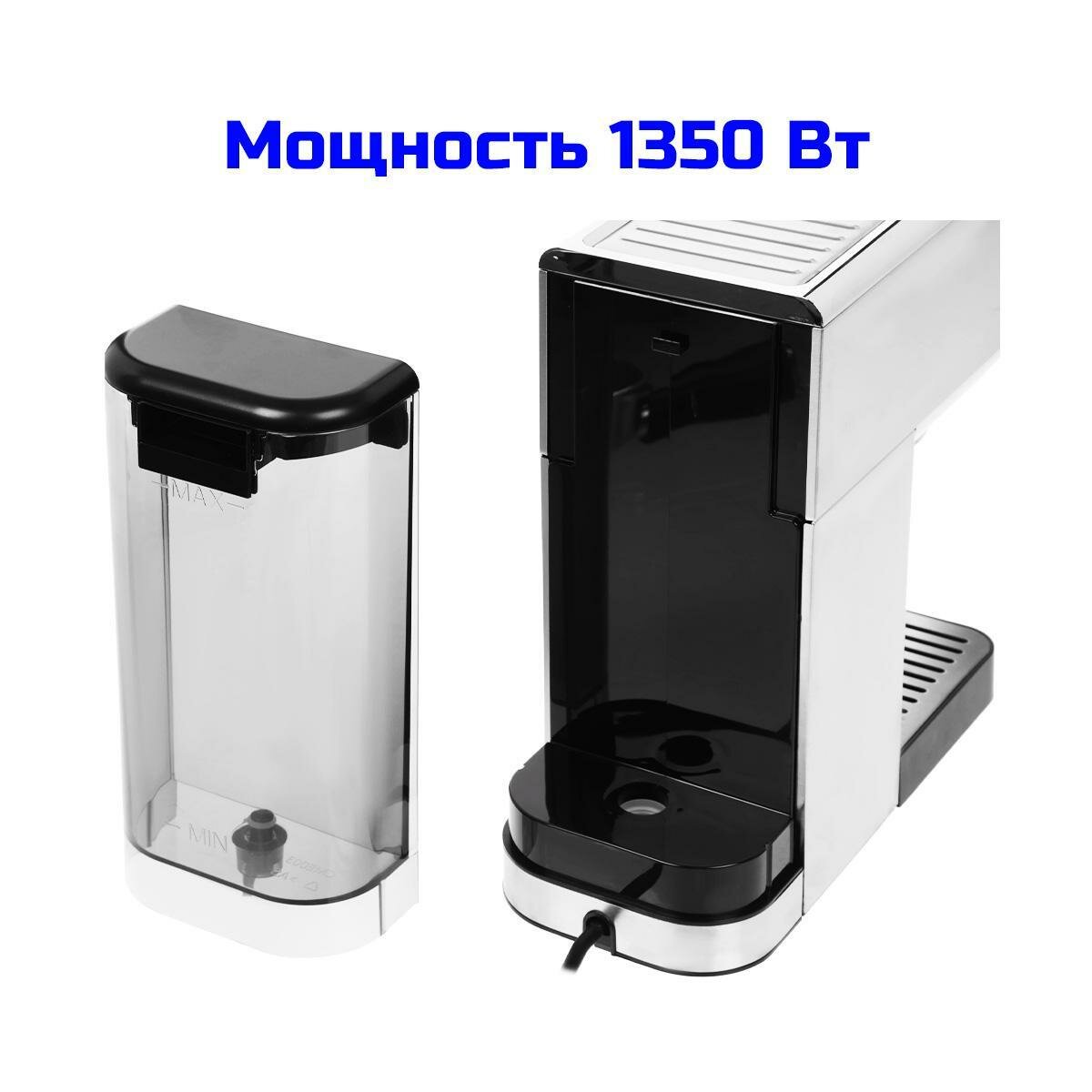Кофемашины Xiaomi Кофемашина полуавтоматическая с капучинатором Xiaomi Semi-automatic Espresso Machine (K6821RU) (BHR9798EU). Двойной эспрессо, эспрессо, капучино, лат