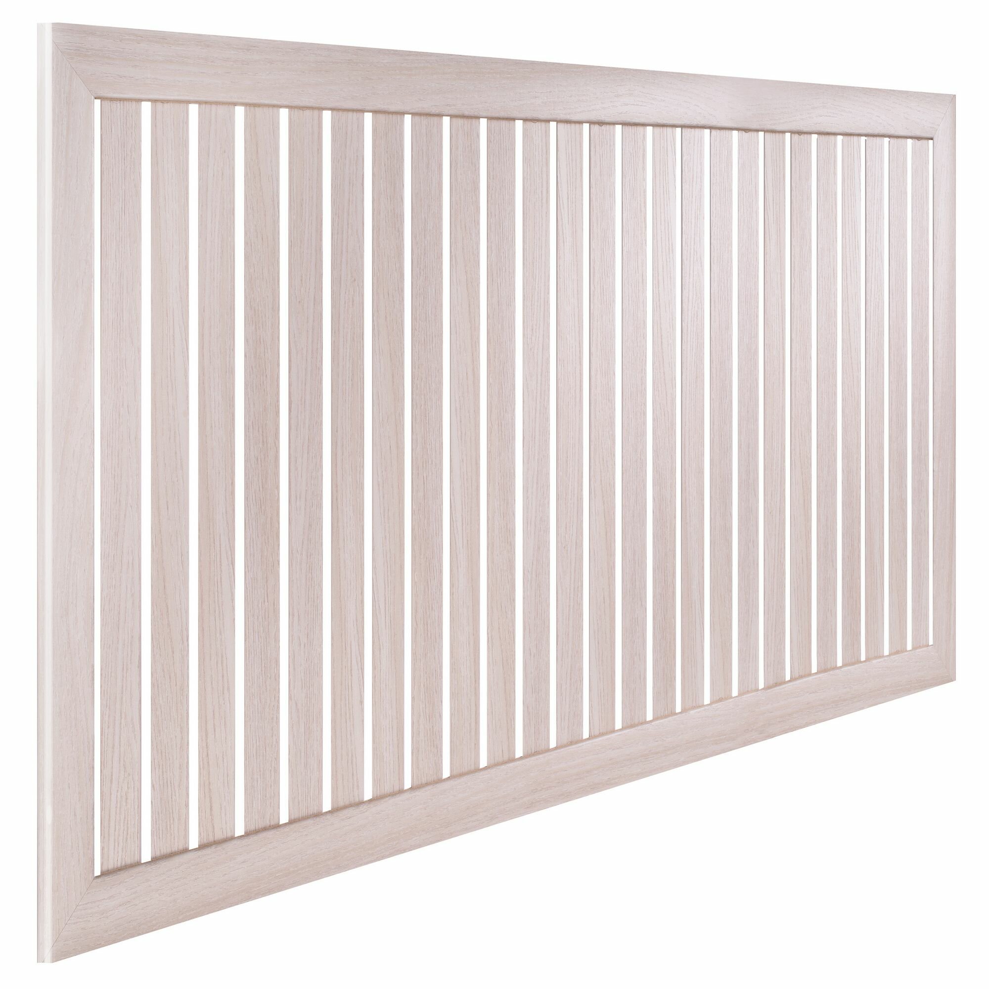 Экран для радиатора реечный 120х60см Ясень светлый