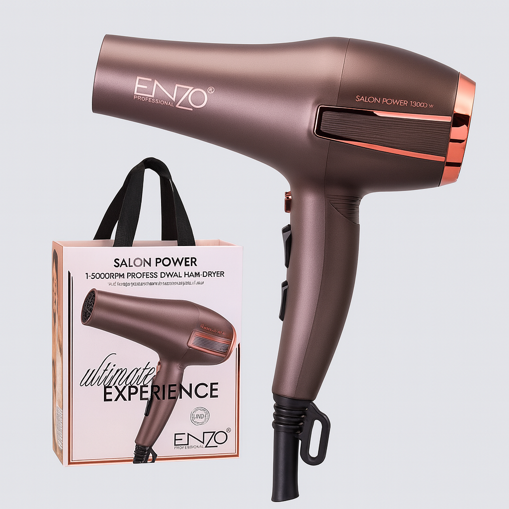 Фен ENZO EN-6016, с ионизацией, 2500 Вт, 4 режима температуры, 4 скорости