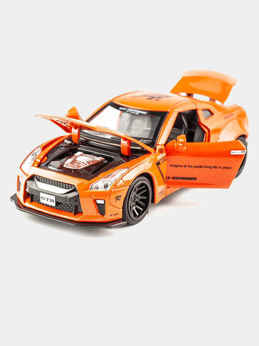 Металлическая машинка Nissan GTR 1:32 — фото 1