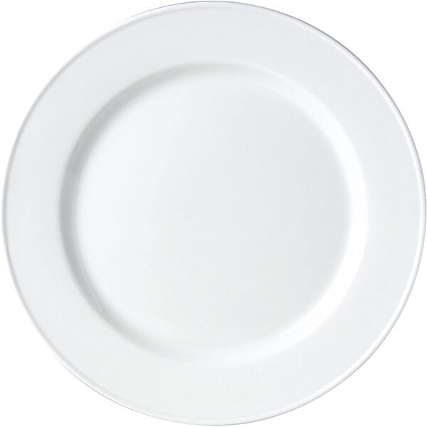 Тарелка мелкая «Симплисити вайт-Сли млайн»; материал: фарфор; диаметр=16 см; белый