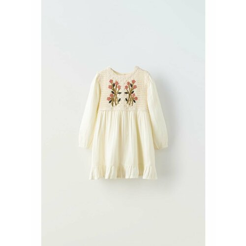 фото Платье zara, размер 104, экрю