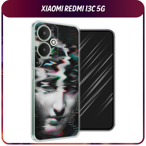 Силиконовый чехол на Xiaomi Redmi 13C 5G/13R 5G/Poco M6 5G / Сяоми Редми 13C 5G/13R 5G/Поко М6 5G Glitch Art силиконовый чехол на xiaomi redmi 13c 5g 13r 5g poco m6 5g сяоми редми 13c 5g 13r 5g поко м6 5g акварель