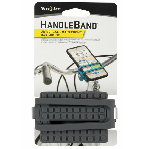 Велодержатель для смартфона Nite Ize HandleBand 2 - Серый велодержатель для смартфона прищепка silapro пластик 13х9х6 см