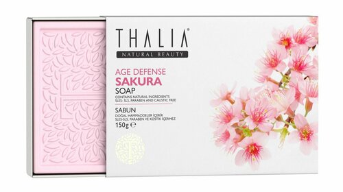 Антивозрастное мыло с ароматом сакуры / Thalia Natural Beauty Age Defense Sakura Soap