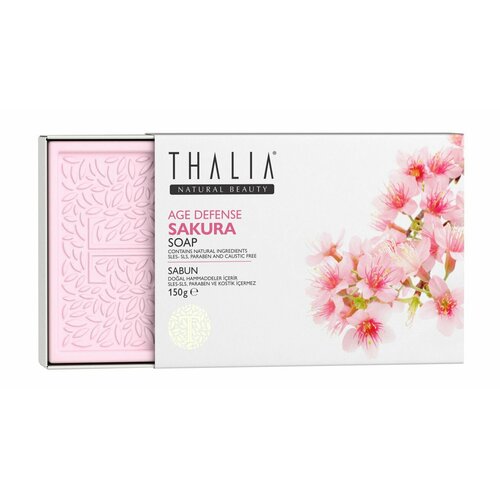 Антивозрастное мыло с ароматом сакуры Thalia Natural Beauty Age Defense Sakura Soap 670₽