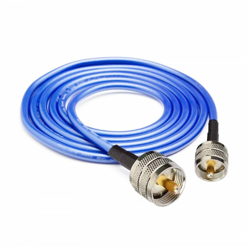Кабельная сборка UHF-male - UHF-male 1 м, кабель 5D-FB CU (медь)