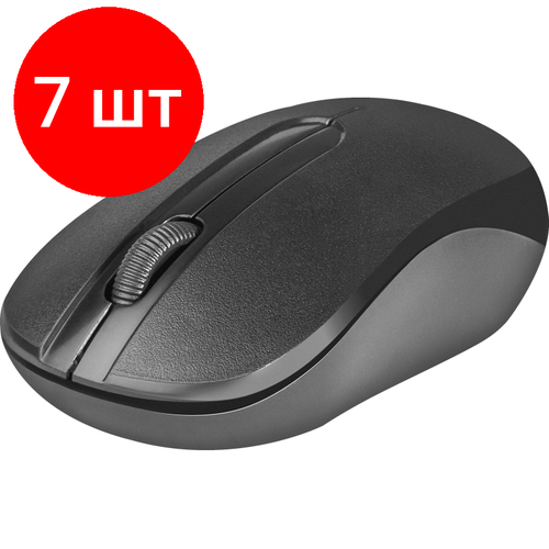 Комплект 7 штук Мышь компьютерная Defender Hit MM-495 черный беспровод1600 dpi 532300₽