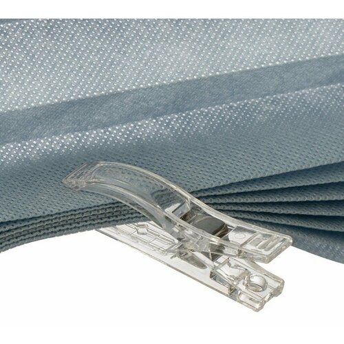 Прозрачные зажимы для штор-плиссе 55мм 5 штук в наборе пластиковые 198₽