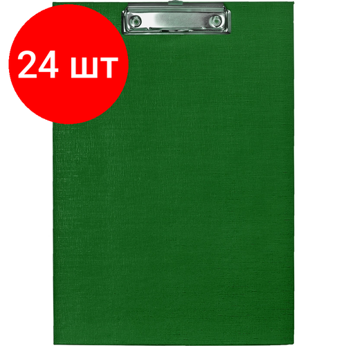 Комплект 24 штук, Папка-планшет д/бумаг Attache 560092 A4 зеленый