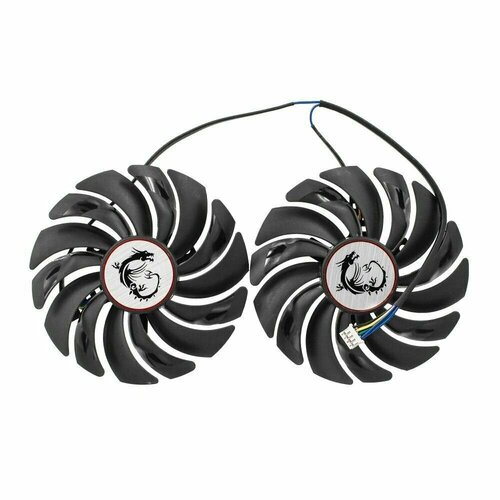 PLD10010B12HH, PLD10010S12HH. Кулеры (вентиляторы охлаждения) для видеокарты MSI 95 мм GTX 1060 1070 1080Ti RX480 470 480 570 580 серебристый