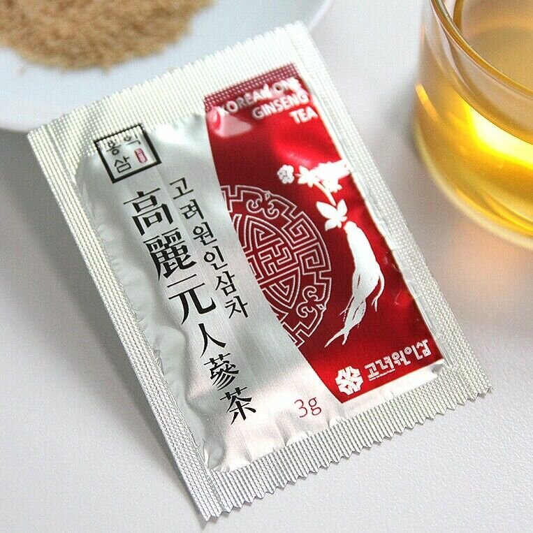 Чай с женьшенем, Korean One Ginseng Tea - 50 пакетиков - фотография № 4