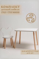 Комплект детский стол и стул "Микки" MLmebel / набор мебели для детской комнаты рисования и кормления малышей