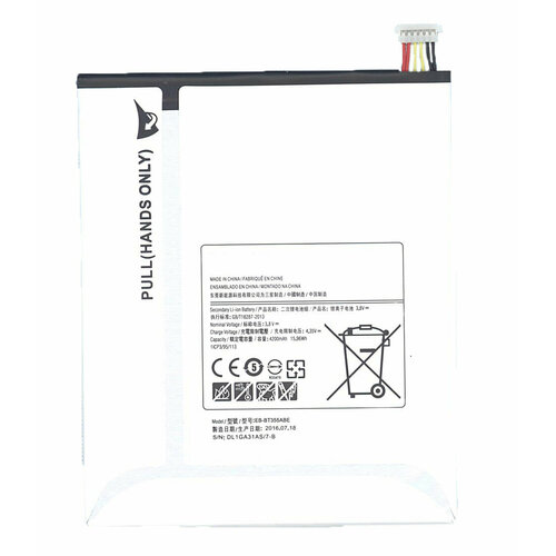 аккумулятор cameronsino cs smt355sl для планшета samsung galaxy tab a 8 0 sm t350 eb bt355abe 4000mah Аккумуляторная батарея EB-BT355ABE для Samsung Galaxy Tab A 8.0 SM-T350, SM-T355, SM-T357W