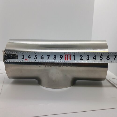 Изображение товара Тройник нержавеющий под сварку AISI 304 70x2 мм