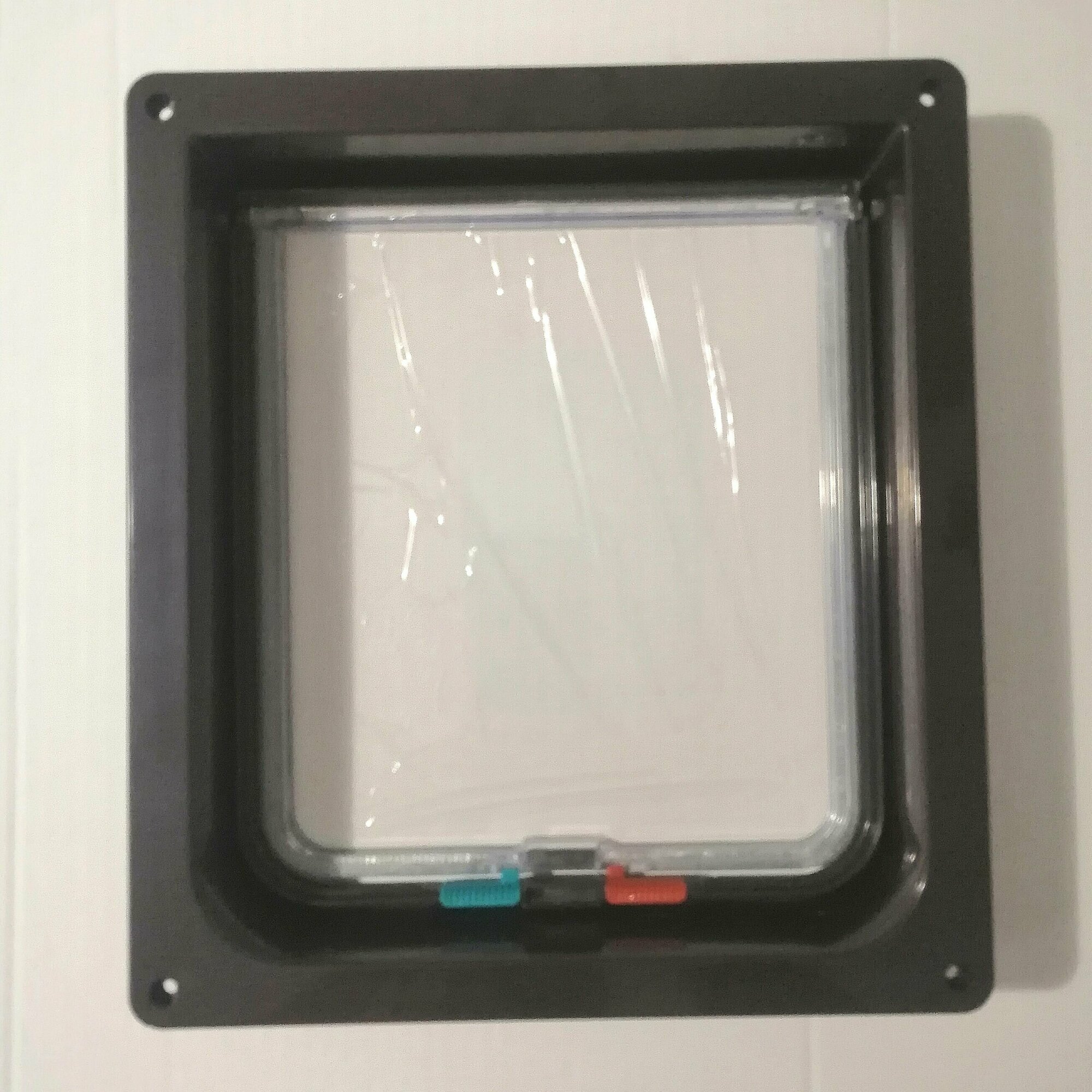 Дверца для животных XL, 25х28см (внутр. 20х22) черная — фото 1