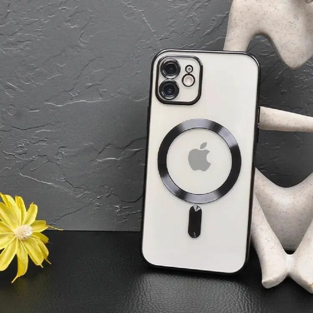 фото Магнитный чехол на iPhone 11 Magsafe с защитой для камеры.