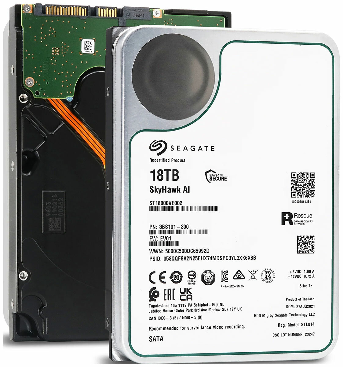 Жесткий диск SEAGATE SkyHawkAI , 18ТБ, HDD, SATA III, 3.5" - фото №9