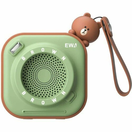 Портативная колонка EWA A13 Line Friends Brown (коричневый) зеленый, коричневый, зеленый