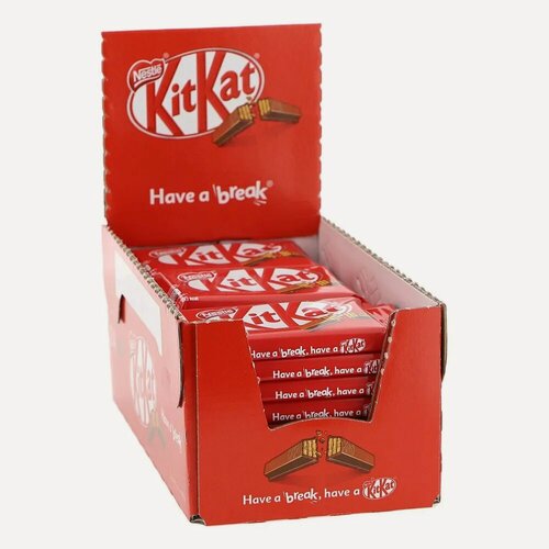 Изображение товара Шоколадный батончик KitKat Хрустящая Вафля в Молочном Шоколаде, 41,5 гр, 24 шт