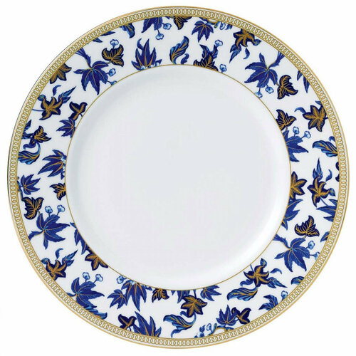 Тарелка салатная из костяного фарфора Accent, 23 см, декор, серия Hibiscus, Wedgwood, WGW-40003896