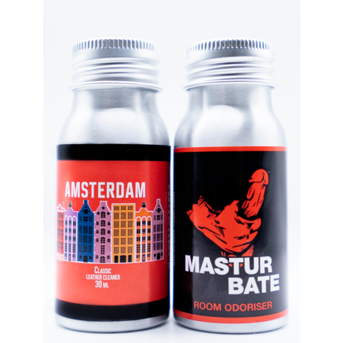 Очистиитель кожаных изделий Amsterdam Classic 30 ml + Masturbate 30 мл, Комплект 2 шт