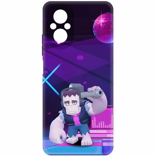 Чехол-накладка Krutoff Soft Case Brawl Stars - Фрэнк для Realme C67 черный чехол накладка krutoff soft case brawl stars фрэнк для xiaomi 12t черный