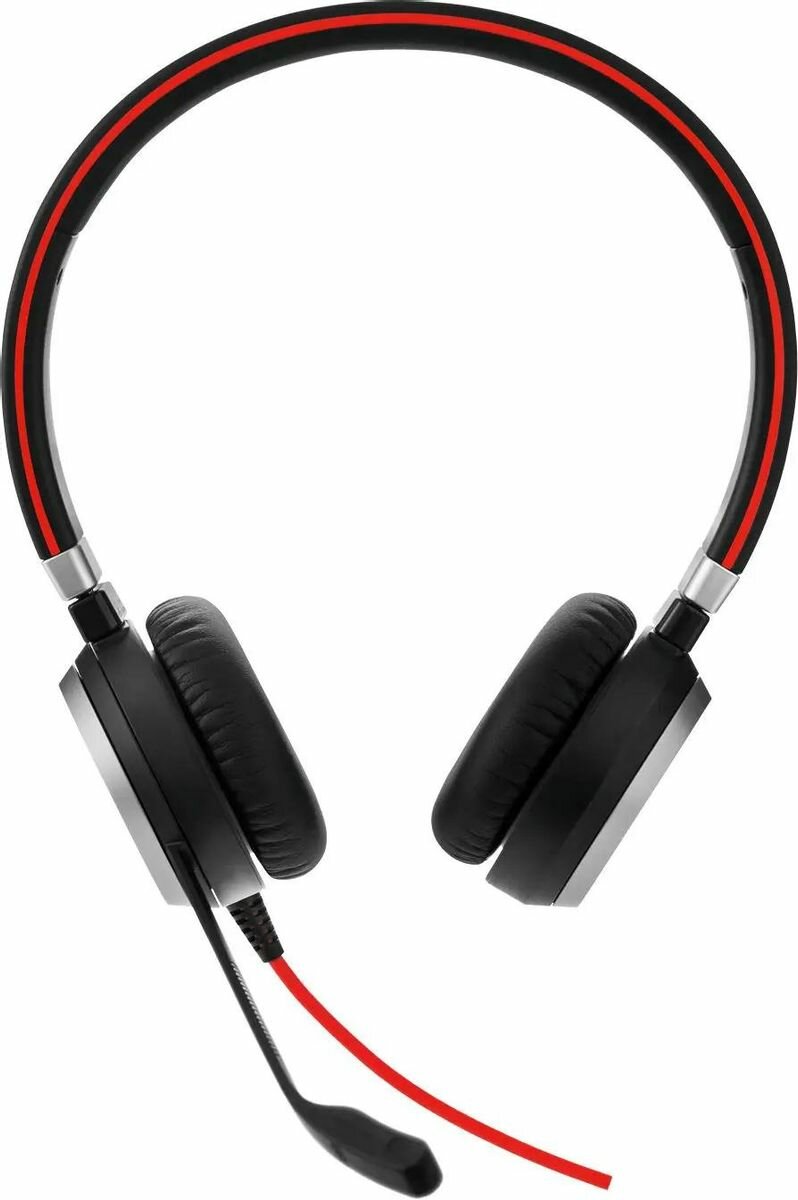 Гарнитура Jabra Evolve 40 UC Duo для контактных центров накладные черный [6399-829-209]