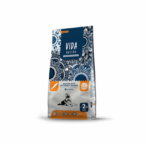 VIDA - Vida Nativa - Корм для щенков средних и крупных пород с лососем и тыквой 2кг