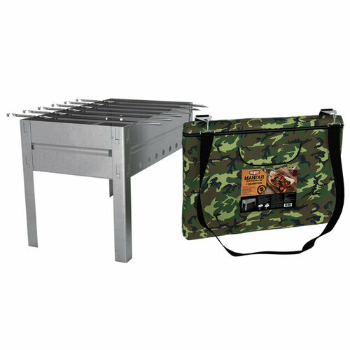 Мангал разборный FIREWOOD 50х30х35см в сумке в компл6 шампуров 5333₽