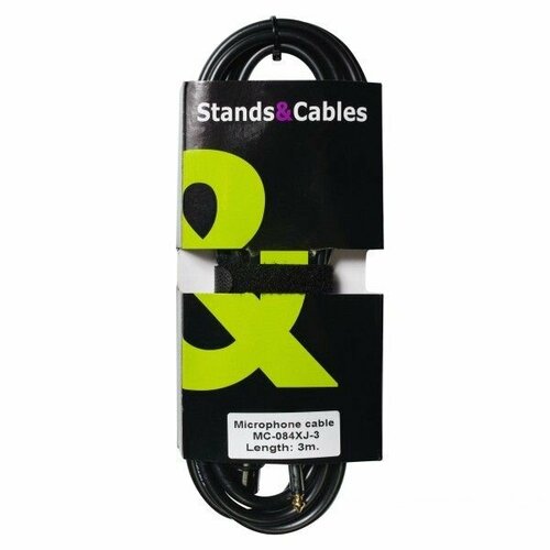 Stands&Cables MC-084XJ-3 Микрофонный кабель XLR мама - Jack 6,3 мм моно, 3м