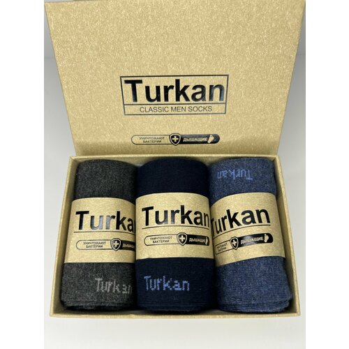 Носки Turkan, размер 41/46, серый, синий, черный носки turkan размер 41 46 серый черный
