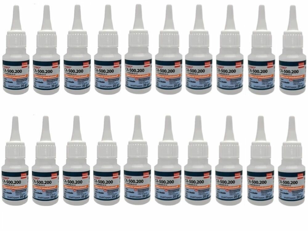 фото Клей секундный хозяйственный Cosmofen CA 12, 20г 20 шт супер клей