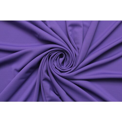 Ткань Трикотаж-креп стрейч фиолетово-сиреневый, ш132см, 0,5 м