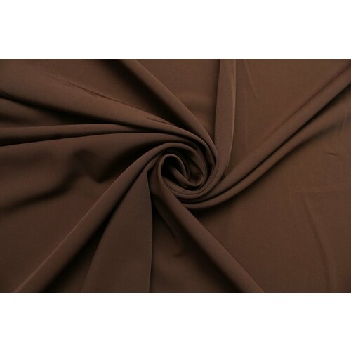 Ткань Габардин-стрейч Nino коричнево-рыжий, 380 г/пм, ш148см, 0,5 м ткань твид костюмный с люрексом компаньон к ткани штришки