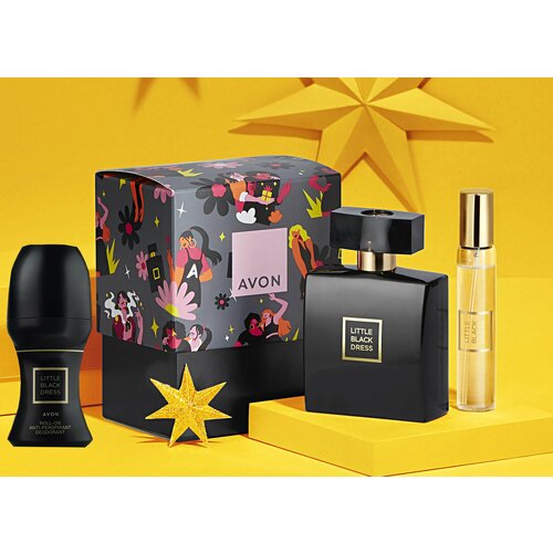 AVON Набор Little Black Dress 50 мл + 10 мл + дезодорант (парфюмерно-косметический набор) avon набор little black dress 50 мл 10 мл дезодорант парфюмерно косметический набор