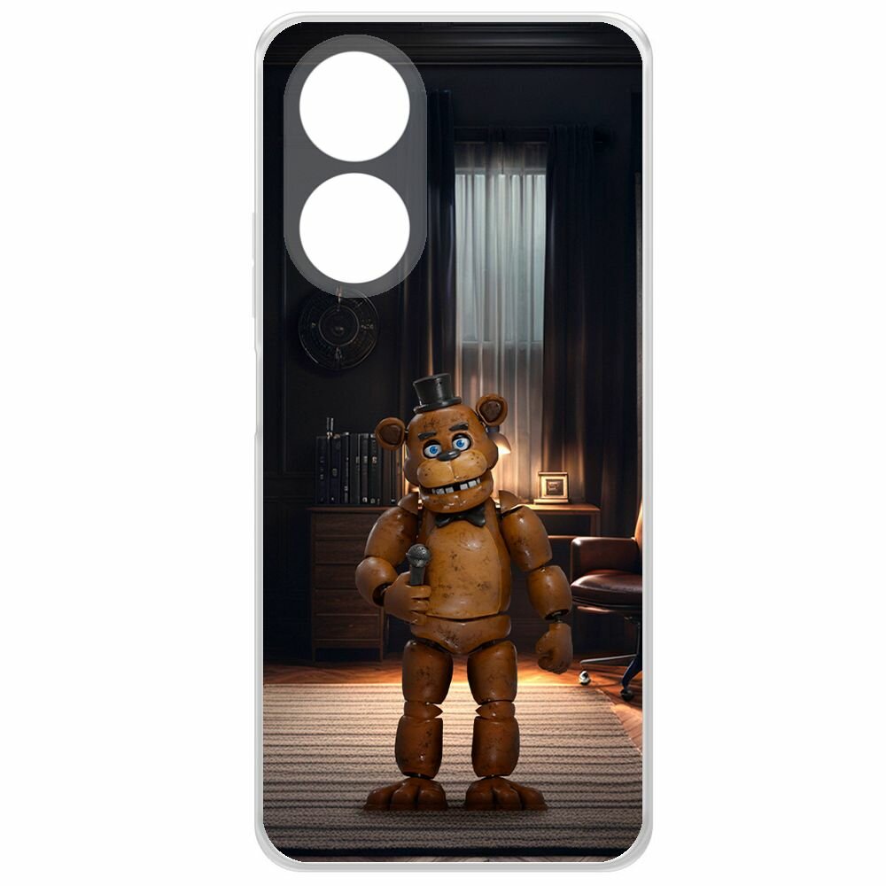 Чехол-накладка Krutoff Clear Case фнаф - Медведь Фредди для Oppo A58 4G