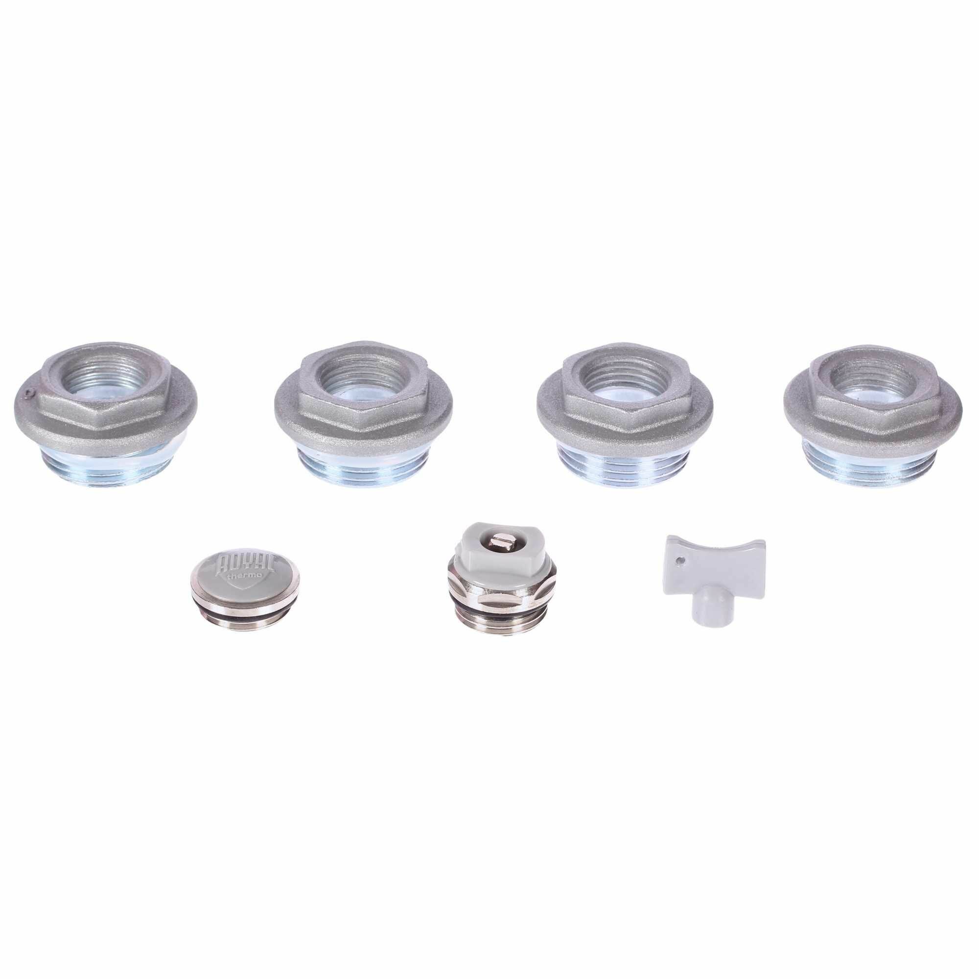 фото Присоединительный набор Royal Thermo 1/2", цвет серый