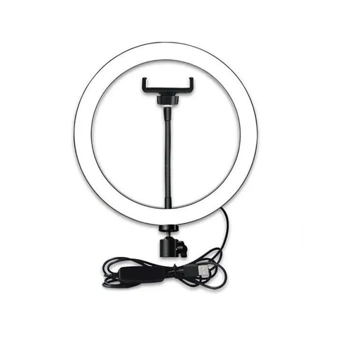 Кольцевая лампа QX-300 с пультом на проводе диаметр 30см в коробке White 71000₽