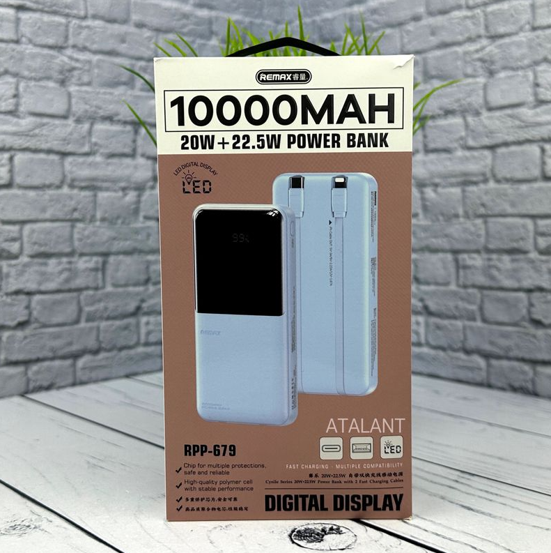 Внешний аккумулятор Power Bank Повербанк Remax RPP-679 (White)