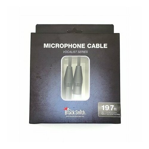 Кабель аудио 1xXLR - 1xXLR BlackSmith Microphone Cable Vocalist Series 19.7ft VS-XLRFTXLRM6