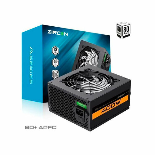 блок питания zircon aa 800 atx 800w black Блок питания Zircon AA-400 ATX 400W