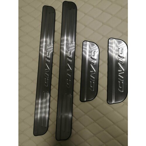 Накладки на пороги Honda Civic 