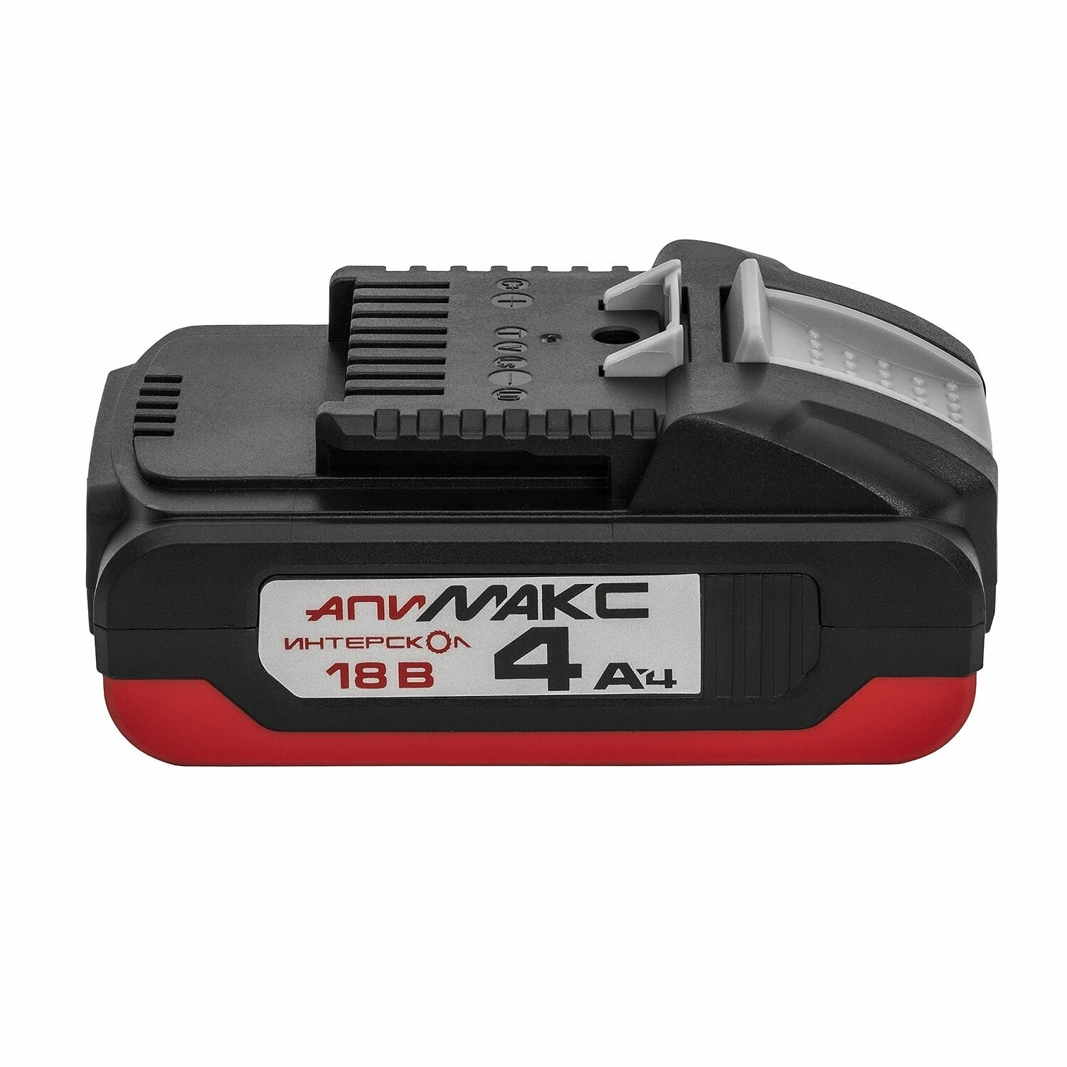 Изображение Аккумуляторный слайдерный блок ИНТЕРСКОЛ АПИМАКС-4,0/18И, Li-Ion, 18 В, 4 Ач, 1 шт. (2400.104)