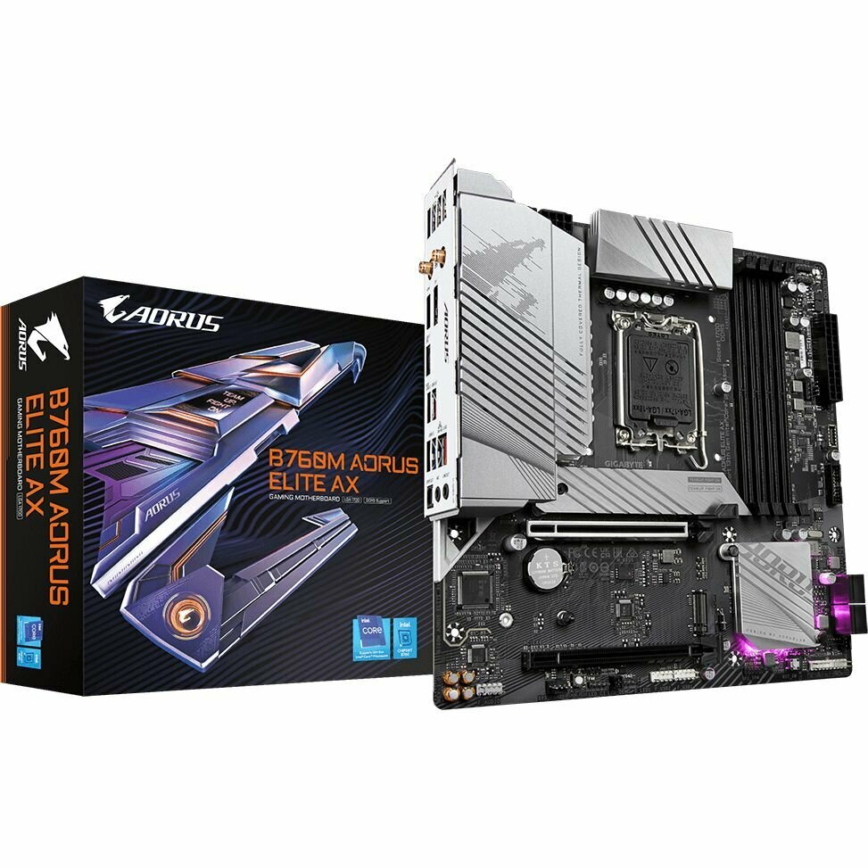 Материнская плата GIGABYTE B760M AORUS Elite AX