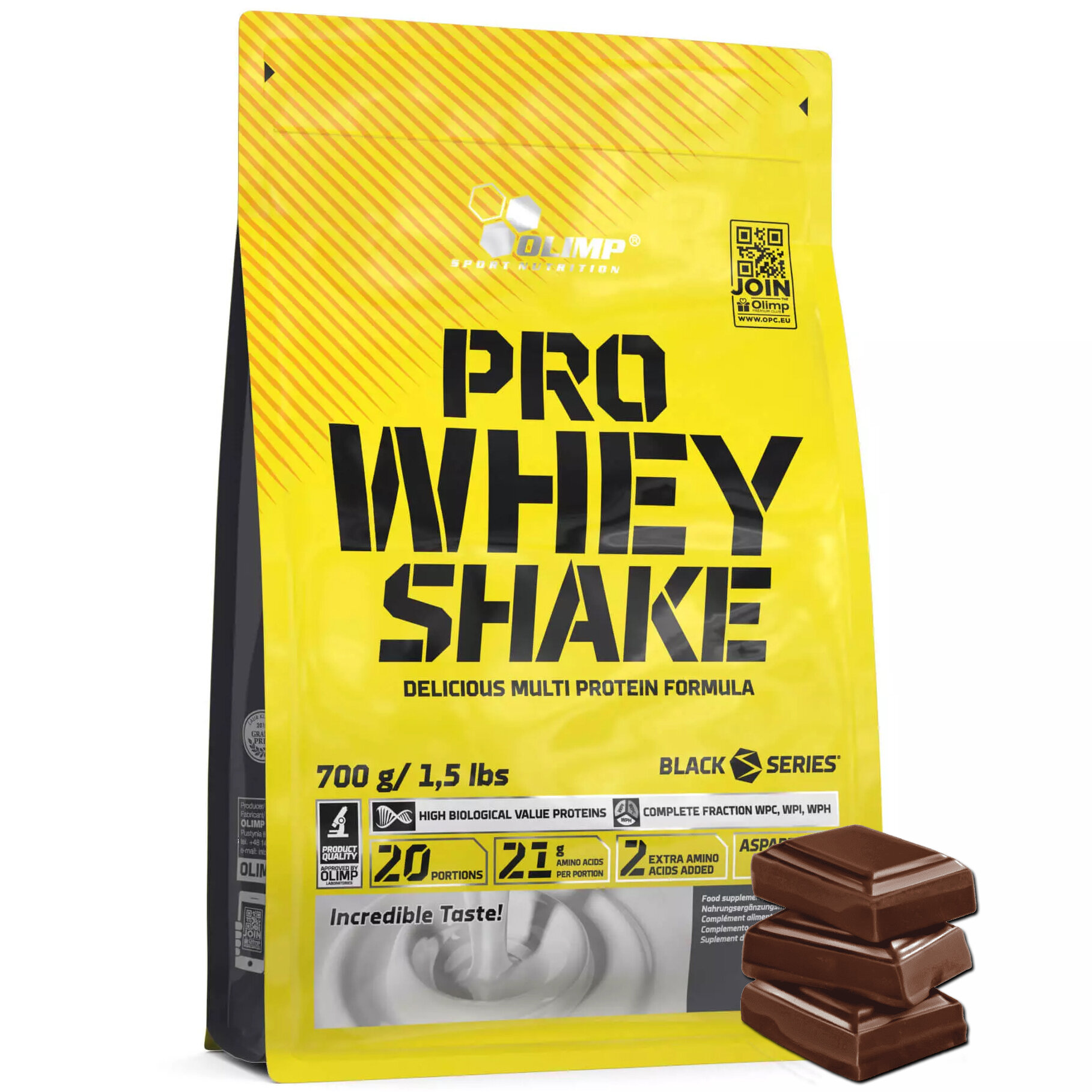 Протеин сывороточный Olimp Pro Whey Shake, 700 г, шоколад