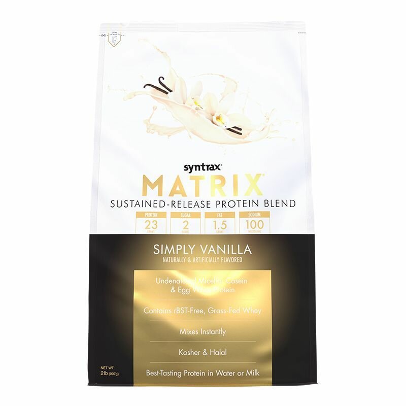 Многокомпонентный протеин Syntrax Matrix 907 гр Ваниль
