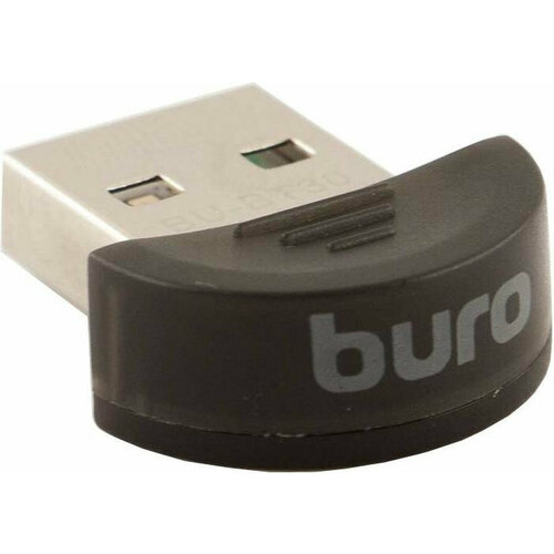 (BURO Адаптер USB BU-BT30 BT3.0+EDR class 2 10м черный) адаптер конвертер can bus с usb кабелем и поддержкой xp win7 win8 win10