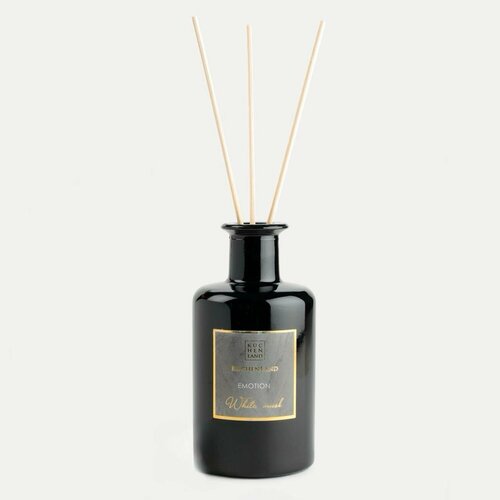 Ароматический диффузор, 230 мл, серый, White Musk, Emotion, Kuchenland, базовые ноты - мускус, ветивер, сандал, ваниль